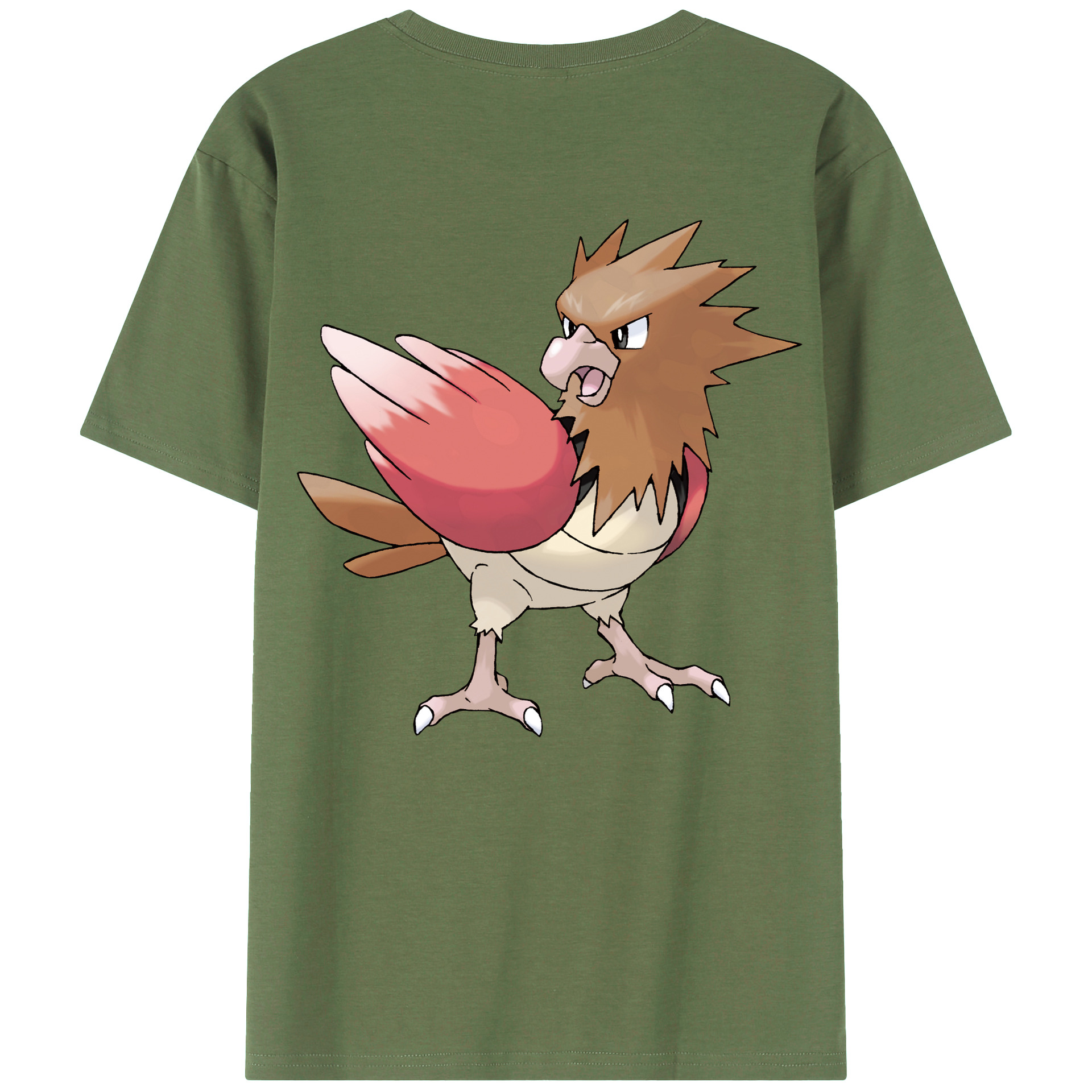（画像用） ポケットモンスター Pokémon 綿100％ メンズ半袖Tシャツ（バックプリント） 通気性